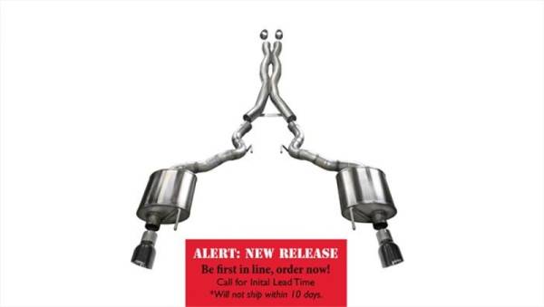 Corsa Performance - Corsa 15-16 Ford Mustang GT Convertible 5.0L V8 Black Xtreme Dual Rear Exit Exhaust - 14342BLK