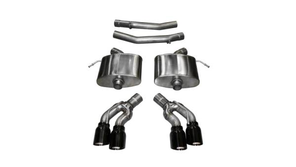 Corsa Performance - Corsa 2016 Cadillac CTS V 6.2L V8 2.75in Black Sport Axle-Back Exhaust - 14357BLK