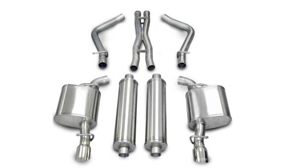 Corsa Performance - Corsa 05-10 Dodge Charger No Towing Hitch R/T 5.7L V8 Polished Xtreme Cat-Back Exhaust - 14439