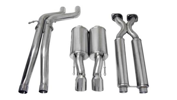 Corsa Performance - Corsa 06-10 Jeep Grand Cherokee 6.1L V8 Polished Sport Cat-Back Exhaust - 14451