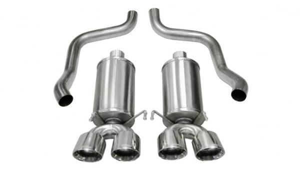 Corsa Performance - Corsa 05-08 Chevrolet Corvette C6 6.0L V8 Polished Xtreme Axle-Back Exhaust - 14469