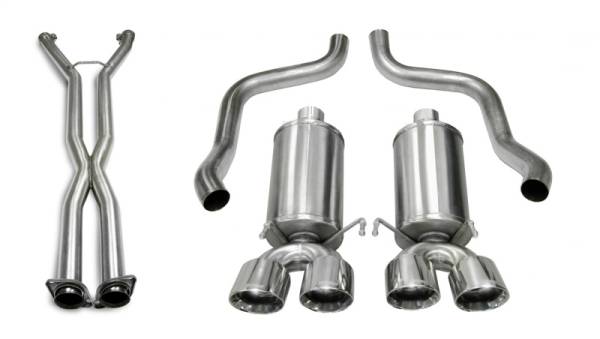 Corsa Performance - CORSA Performance 2.5in. Cat-Back Dual Rear Exit with Twin 3.5in. Polished Pro-Series Tips - 14469CB4