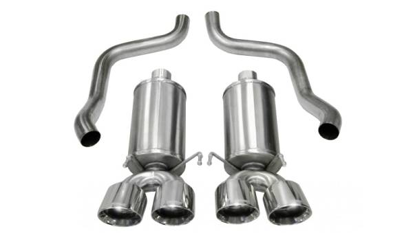 Corsa Performance - Corsa 09-13 Chevrolet Corvette C6 6.2L V8 Polished Xtreme Axle-Back Exhaust - 14470