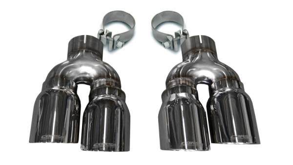 Corsa Performance - Corsa 16-18 Cadillac ATS 3.6T 4in Inlet / 4in Outlet Twin Polished Tip Kit (For Corsa Exhaust Only) - 14479