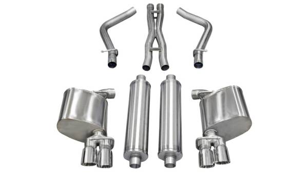 Corsa Performance - Corsa 11-13 Dodge Charger R/T 5.7L V8 Polished Sport Cat-Back Exhaust - 14525