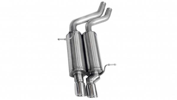 Corsa Performance - Corsa 01-06 BMW 325i/ci Convertible E46 Polished Sport Axle-Back Exhaust - 14559