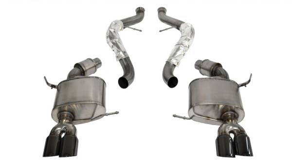 Corsa Performance - Corsa 08-12 BMW M3 Convertible E93 Black Sport Cat-Back Exhaust - 14568BLK