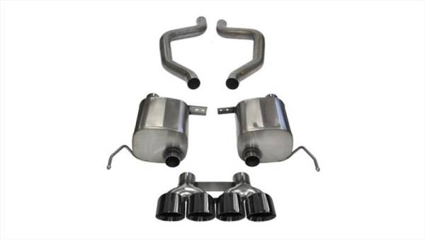 Corsa Performance - Corsa 2015 Chevy Corvette Z06 3in Axle Back Exhaust, Black Quad 4.5in Tip (Xtreme) - 14766BLK