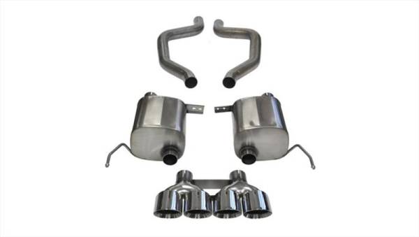 Corsa Performance - Corsa 2015 Corvette Z06 2.75in Axle Back Exhaust Polished Dual Rear Exit Quad 4.5in Tip (Sport) - 14768