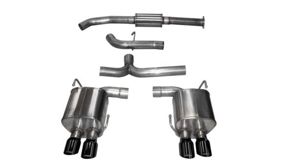 Corsa Performance - Corsa 2015 Subaru WRX Cat Back Exhaust, Black Quad 3.5in Tips *Sport* - 14857BLK