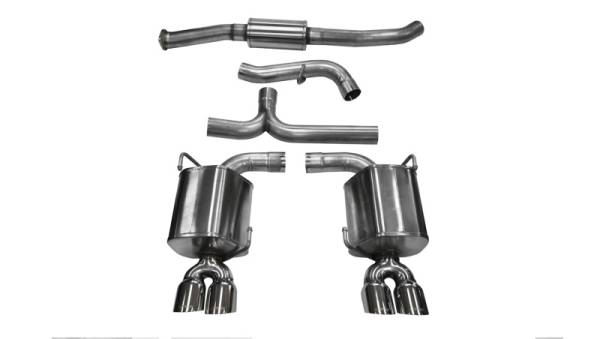 Corsa Performance - Corsa 11-13 Subaru Impreza Sedan STI 2.5L Turbo Manual Polished Sport Cat-Back Exhaust - 14863