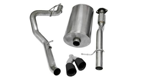 Corsa Performance - Corsa 09-13 Chevrolet Suburban 1500 5.3L V8 Black Sport Cat-Back Exhaust - 14914BLK