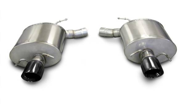 Corsa Performance - Corsa 09-13 Cadillac CTS Sedan V 6.2L V8 Black Sport Axle-Back Exhaust - 14941BLK