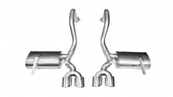 Corsa Performance - Corsa 97-04 Chevrolet Corvette C5 Z06 5.7L V8 Polished Xtreme Axle-Back Exhaust - 14961