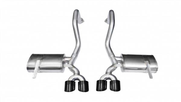 Corsa Performance - Corsa 97-04 Chevrolet Corvette C5 Z06 5.7L V8 Black Xtreme Axle-Back Exhaust - 14961BLK