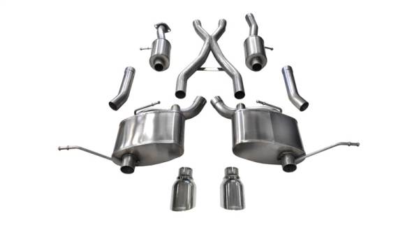 Corsa Performance - Corsa 11-21 Jeep Grand Cherokee 3.6L Dual Rear Exit Sport Exhaust w/ 4.5in Pro-series Tips - 14980