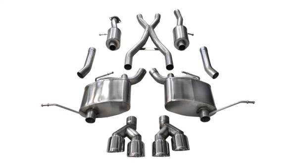 Corsa Performance - Corsa 11-20 Jeep Grand Cherokee 3.6L V6 Polished Sport Cat-Back Exhaust - 14984