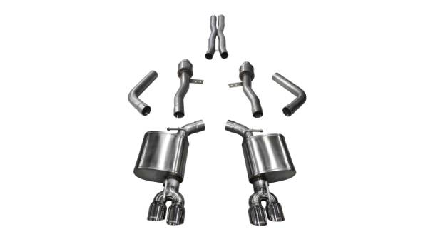 Corsa Performance - Corsa 15-17 Dodge Challenger Hellcat Dual Rear Exit Sport Exhaust w/ 3.5in Polished Tips - 14987