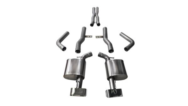 Corsa Performance - Corsa 15-16 Dodge Challenger SRT / Scat Pack / R/T 6.4L Polished Xtreme Cat-Back Exhaust - 14994