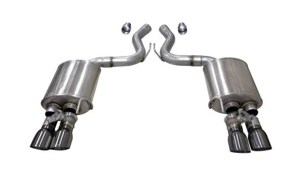 Corsa Performance - Corsa 2018+ Ford Mustang GT Fastback 5.0L 3in Sport Axle-Back Exhaust w/ 4in Gunmetal Tips - 21002GNM