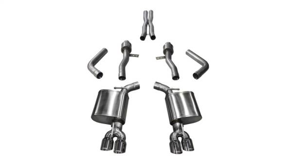 Corsa Performance - Corsa 17-18 Dodge Challenger 5.7L V8 Sport Cat-Back Dual Rear Exit w/3.5in Polished Tips - 21005