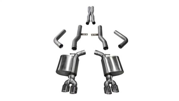 Corsa Performance - Corsa 17-18 Dodge Challenger 5.7L V8 Xtreme Cat-Back Dual Rear Exit w/3.5in Polished Tips - 21006