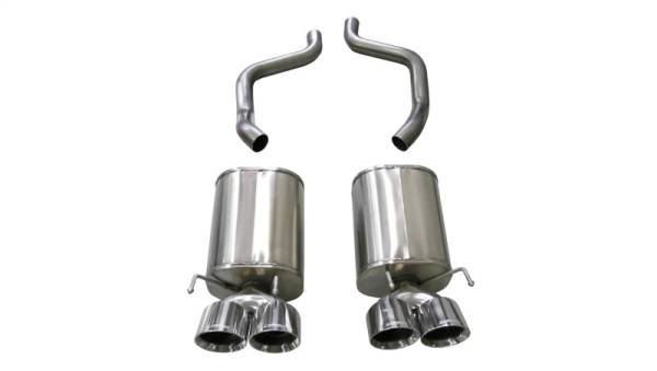 Corsa Performance - Corsa 05-08 Chevrolet Corvette (C6) 6.0L/6.2L Polished Sport Axle-Back Exhaust w/4.5in Tips - 21009