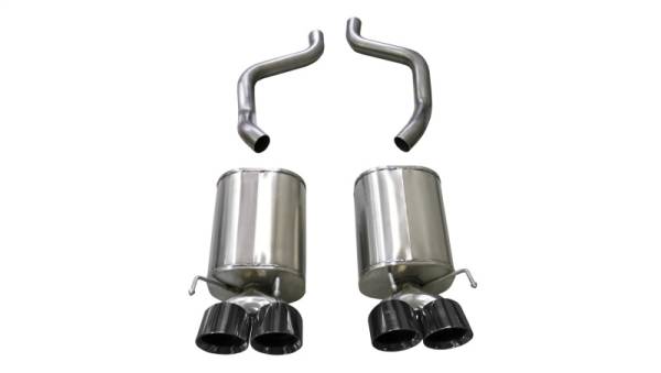 Corsa Performance - Corsa 05-08 Chevrolet Corvette (C6) 6.0L/6.2L Black Sport Axle-Back Exhaust w/4.5in Tips - 21009BLK