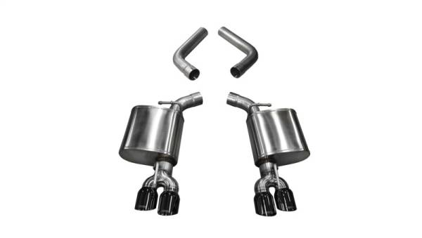 Corsa Performance - Corsa 15-19 Dodge Challenger 6.4L/17-19 Challenger 5.7L Black Sport Axle-Back Exhaust w/3.5in Tips - 21020BLK