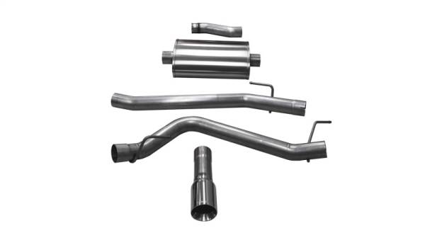 Corsa Performance - Corsa 2020 Jeep Gladiator JT 3.6L, Single Side Exit Cat-Back Exhaust w/ Single 4in Polished Tip - 21060