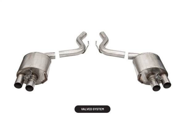 Corsa Performance - Corsa 2015-2020 Ford Mustang GT350/R 5.2L V8 Dual Rear Axle-Back- Stainless Dual Rear Exit - 21098