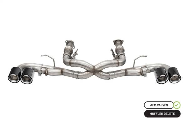 Corsa Performance - Corsa 20-23 Chevrolet Corvette C8 RWD 3in Xtreme Cat-Back Exhaust w/4.5in Carbon Fiber Polished Tips - 21102CF