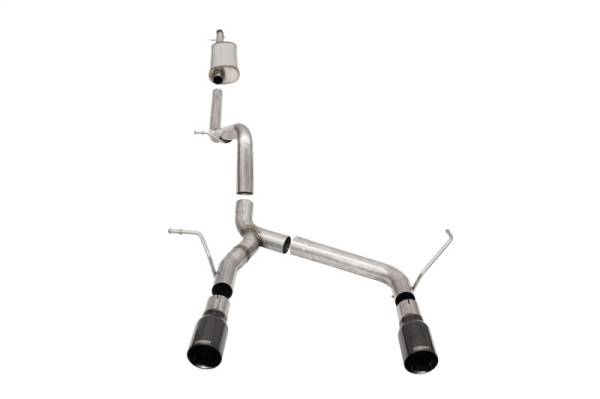 Corsa Performance - Corsa 07-18 Jeep Wrangler JKU 3.6L Sport 2.75in Cat-Back Exhaust w/ Single 4in Black Tips - 21122BLK