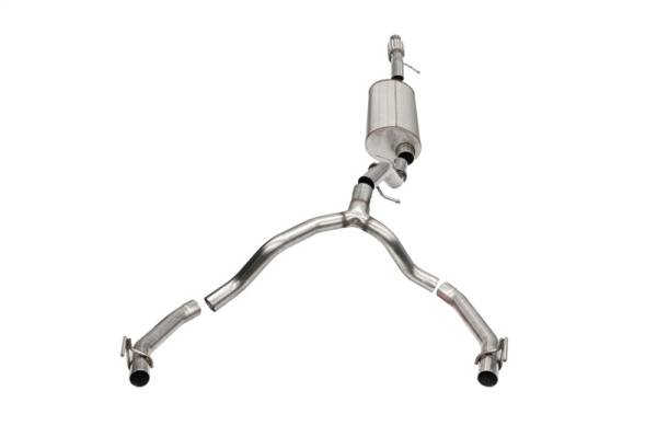 Corsa Performance - Corsa 21-22 Cadillac Escalade 6.2L Dual Rear 3.5/2.75in Sport Cat-Back Exhaust Uses Factory Bezels - 21131