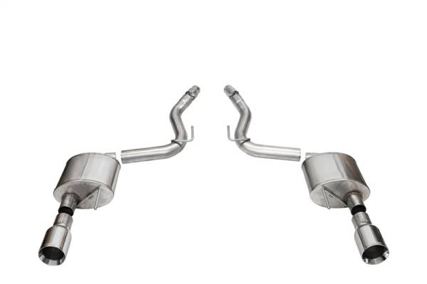 Corsa Performance - Corsa 2024 Ford Mustang GT Sport Axle-Back Dual Rear Exit with 4.5in Straight Cut Polished Tips - 21253