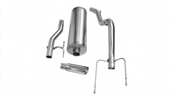 Corsa Performance - Corsa/dB 04-05 Dodge Ram Quad Cab/Short Bed 1500 4.7L V8 Polished Sport Cat-Back Exhaust - 24403