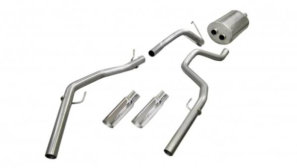 Corsa Performance - Corsa/dB 09-14 Dodge Ram Quad Cab/Short Bed 1500 4.7L V8 Polished Sport Cat-Back Exhaust - 24425