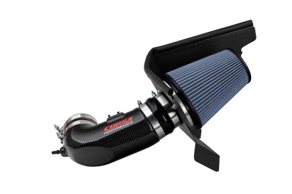 Corsa Performance - Corsa 17-21 Chevrolet Camaro ZL1 Carbon Fiber Air Intake w/ MaxFlow 5 Oil Filtration - 44005