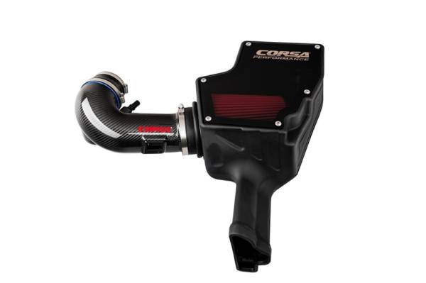 Corsa Performance - Corsa 18-22 Ford Mustang GT 5.0L V8 Carbon Fiber Air Intake w/ DryTech 3D No Oil - 44007D