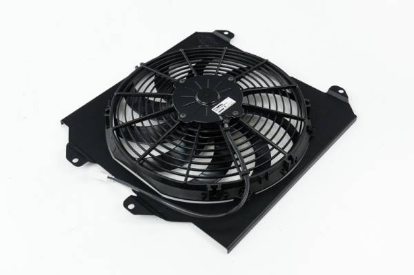 CSF - CSF 92-00 Honda Civic All-Aluminum Fan Shroud w/12in SPAL Fan - Black Finish - 2858FB