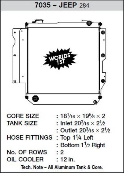 CSF - CSF 05-06 Jeep Wrangler Radiator - 7035