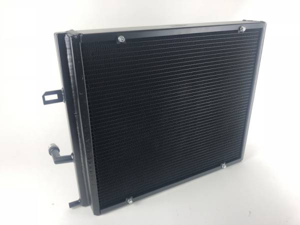 CSF - CSF BMW B58/B48 Front Mount Triple-Pass Heat Exchanger w/Rock Guard - Black - 8131B