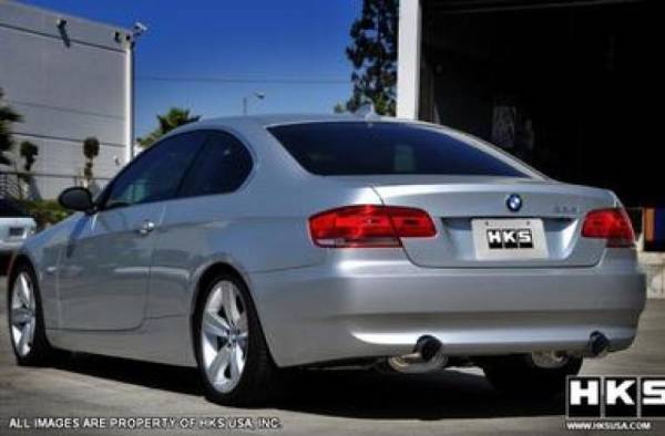 HKS - HKS 07-08 BMW 335i Coupe Only Legamax Hi-Power Dual SOS304 Ti-Tip Catback Exhaust - 31013-BG001