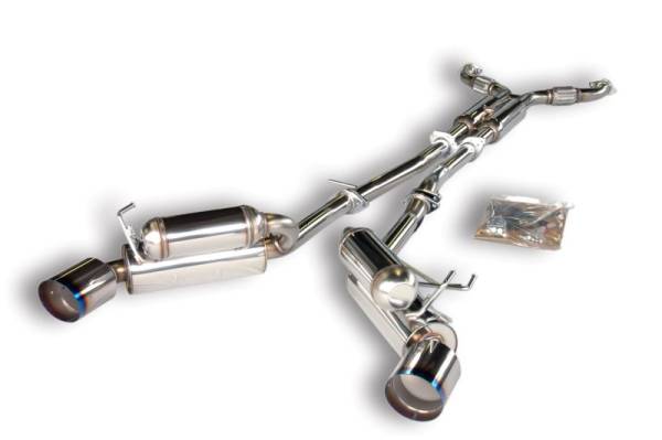 HKS - HKS 03-06 350z Dual Hi-Power Titanium Tip Catback Exhaust - 32009-BN001