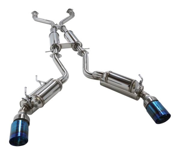 HKS - HKS 09+ 370z Dual Hi-Power Titanium Tip Catback Exhaust (requires removal of emissions canister shie - 32009-BN004