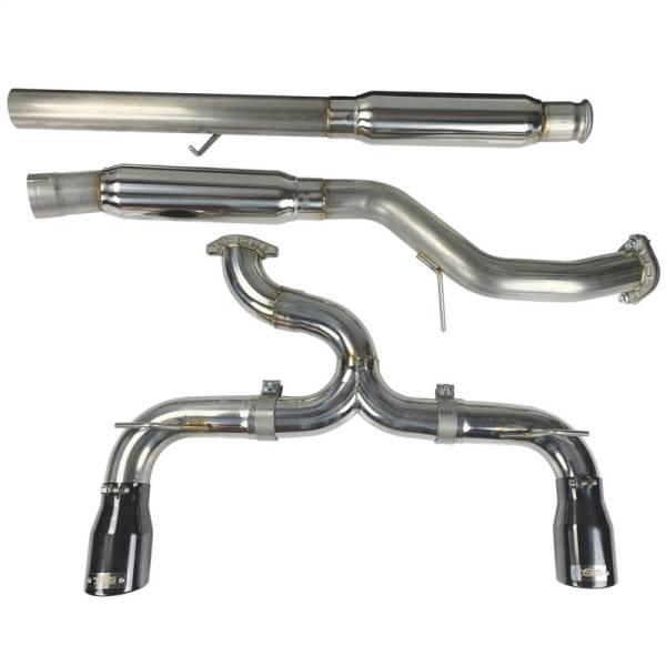 Injen - Injen 16-18 Ford Focus RS 3in Cat-Back Stainless Steel Exhaust w/ 4in Black Chrome Tips - SES9004