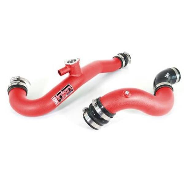 Injen - Injen 15-19 Ford Mustang 2.3L EcoBoost Aluminum Intercooler Piping Kit - Wrinkle Red - SES9200ICPWR