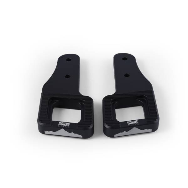 Mishimoto - Mishimoto 2017+ Ford Raptor / 2009+ Ford F150 Borne Off-Road Billet Tow Hooks - Black - BNTH-F150-17BK