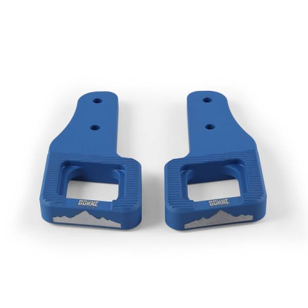 Mishimoto - Mishimoto 2017+ Ford Raptor / 2009+ Ford F150 Borne Off-Road Billet Tow Hooks - Blue - BNTH-F150-17BL