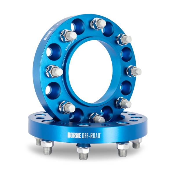 Mishimoto - Mishimoto Borne Off-Road Wheel Spacers - 8X170 - 125 - 32mm - M14 - Blue - BNWS-002-320BL